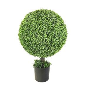 N5006 3300P7730GR (EA) - Green 31"H Boxwood Ball Topiary x 20"DIA in Pot