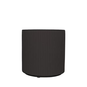 430A11241BK0505 430A11241BK0505 (EA) - Matte Black 5 1/8"H × 5 1/8"DIA Dolomite Ribbed Loma Pot