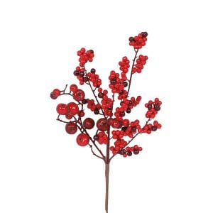 960H53215RDBU (EA) - Red/Burgundy 15 1/2"H Weather Resistant Mixed Berry Pick