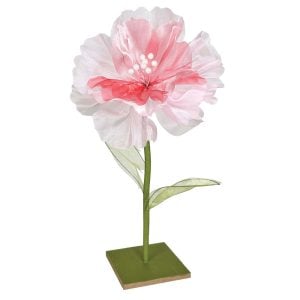 550031887PK4820 (EA) - Pink 40"H × 20"W Fabric Display Empress Peony