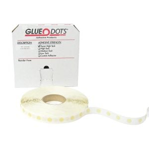 50XD42402 50XD42402 (ROLL) - 1/2"DIA Medium Profile Glue Dot Super High Tack- 2000 Dots