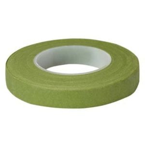 600008154CG (BX 12) - Light Green Floratape 1/2"W Stem Wrap × 90'L (30 Yds) Roll