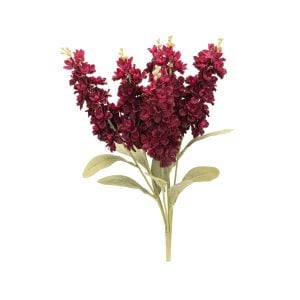 270S38722BU (EA) - Burgundy 21"H Delphinium Bush × 6