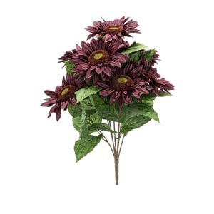 270S38743BU (EA) - Burgundy 21"H Sunflower Bush