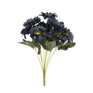 270S38818BL (EA) - Midnight Blue 17"H Sunflower Bush × 9