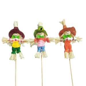 350H67135 350H67135 (DZ) - Blue/Green/Orange 15"OAH Scarecrow Picks