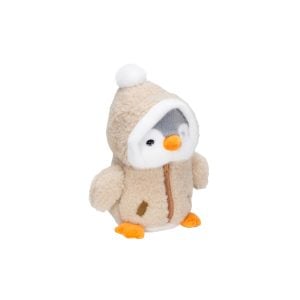 400H67012BRWH 400H67012BRWH (EA) - Brown/White 10"OAH Plush Standing Penguin with Jacket