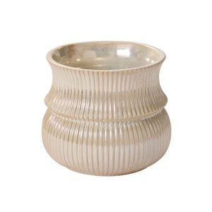 431009561GD0607 431009561GD0607 (EA) - Champagne 6 3/4"H × 7 1/2"DIA Verdant Pot