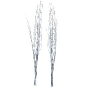 83D260004SV (PKG 6) - Silver 35"H × 55"H Browny Lady Branch